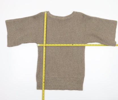 Womens UK Size 10 Marks and Spencer Beige Pullover Jumper