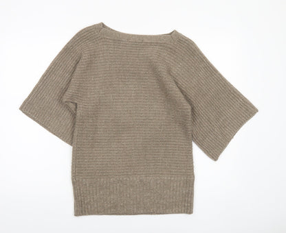 Womens UK Size 10 Marks and Spencer Beige Pullover Jumper