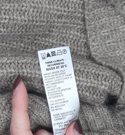 Womens UK Size 10 Marks and Spencer Beige Pullover Jumper