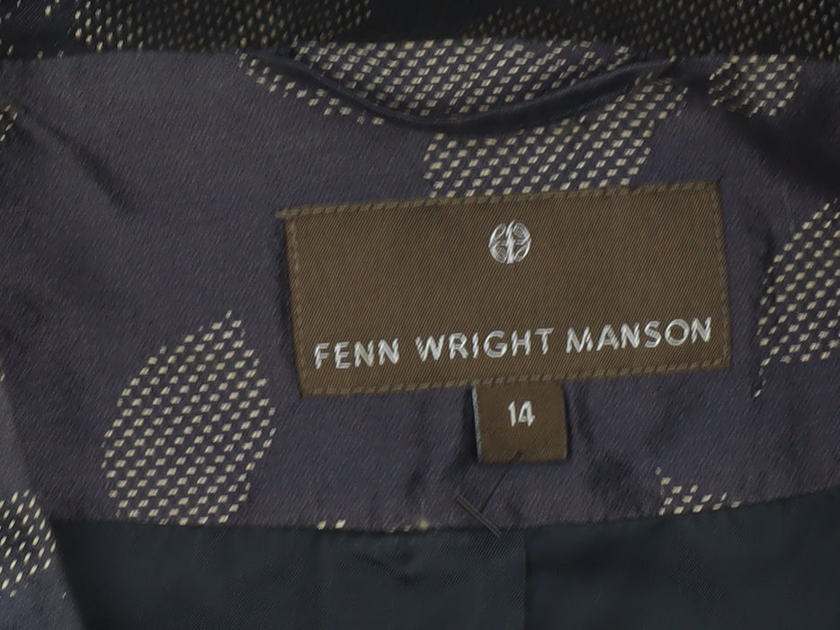 Womens UK Size 14 Fenn Wright Manson Regular Blue Blazer
