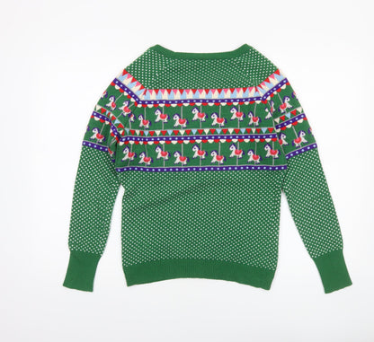 Womens UK Size 8 By Henry Holland Green Pullover Jumper