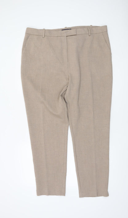 Womens UK Size 20 Marks and Spencer Regular Fit Business Casual Workwear Beige T