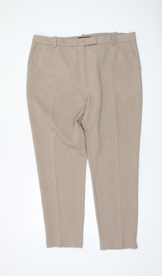 Womens UK Size 20 Marks and Spencer Regular Fit Business Casual Workwear Beige T