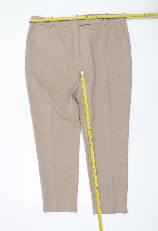Womens UK Size 20 Marks and Spencer Regular Fit Business Casual Workwear Beige T
