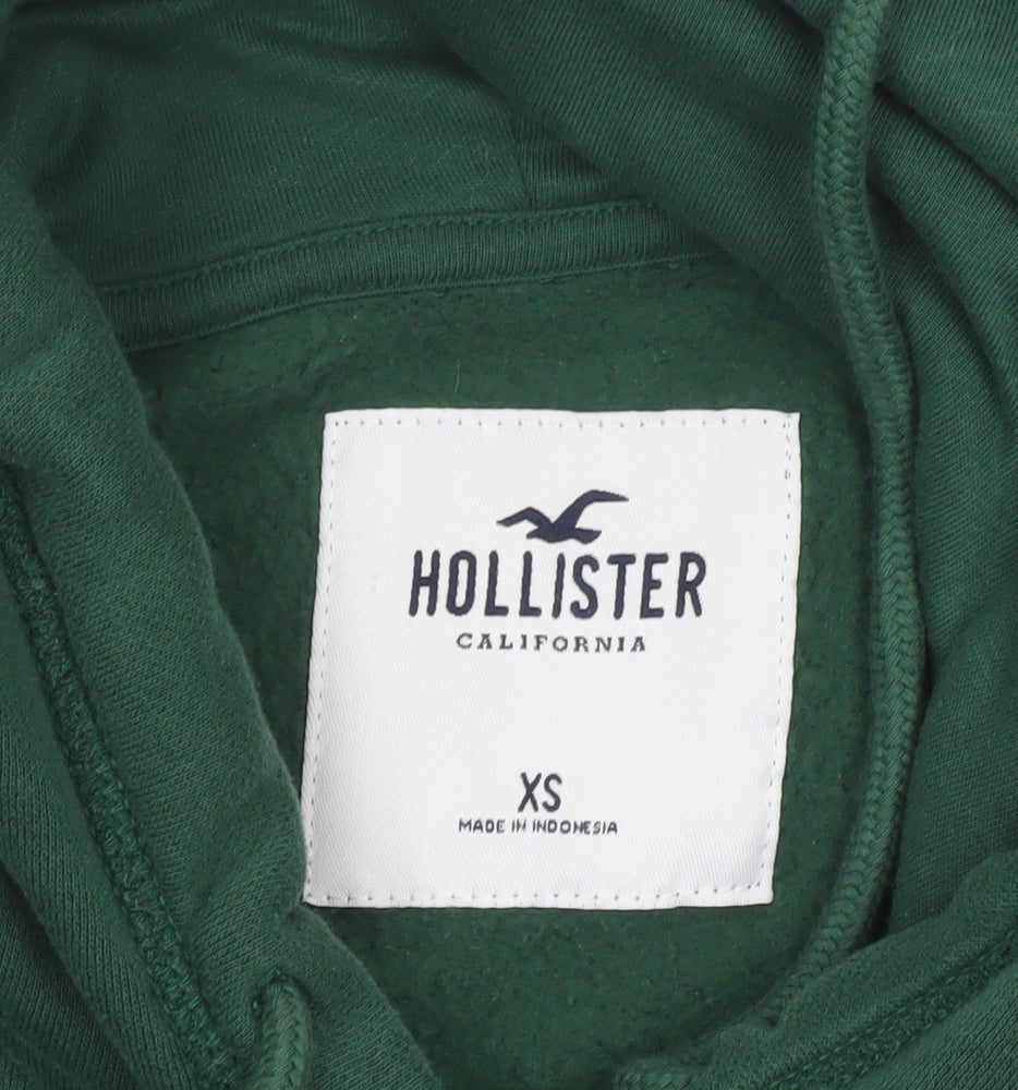 Mens UK Size XS Hollister Green Pullover Hoodie