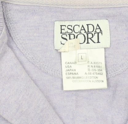 Womens UK Size L Escada Sport Purple Pullover Sweatshirt
