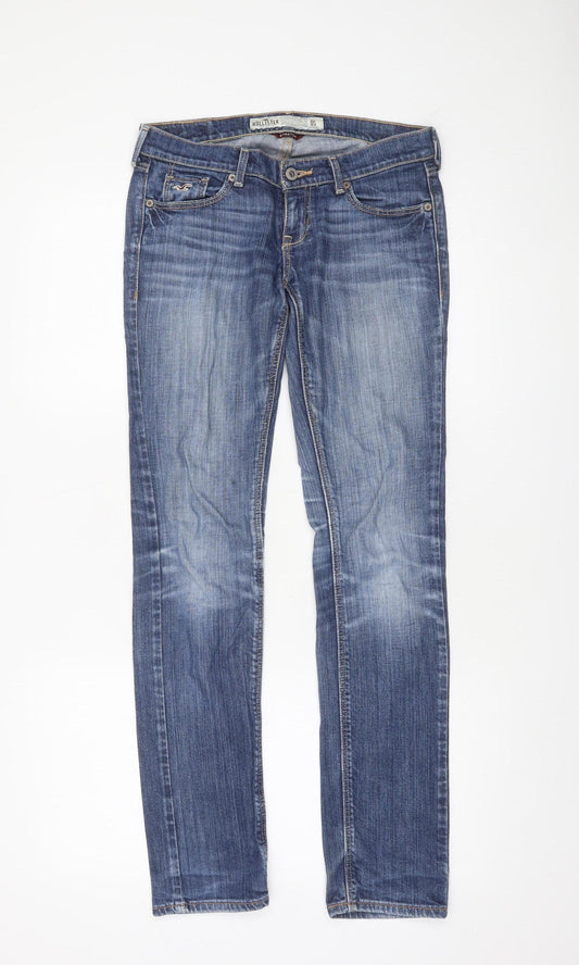 Womens UK Size 0 S Hollister Slim Fit Skinny Blue Jeans