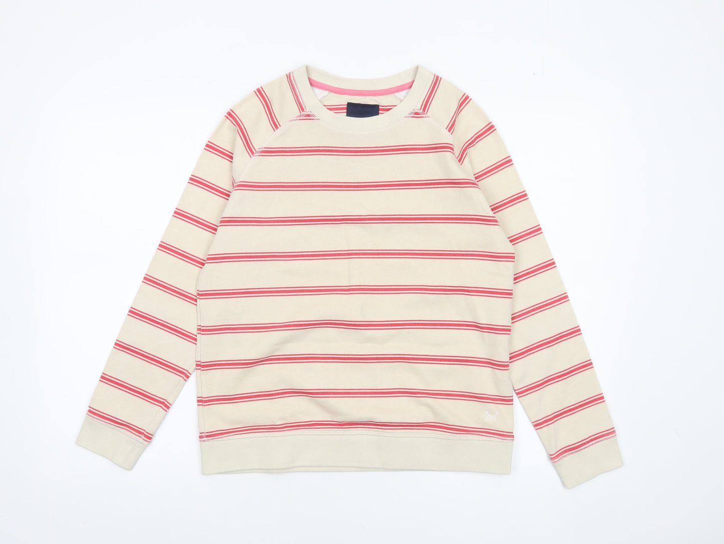 Womens UK Size 10 Crew Clothing Company Beige Pullover Sweatshirt