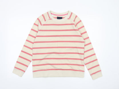 Womens UK Size 10 Crew Clothing Company Beige Pullover Sweatshirt