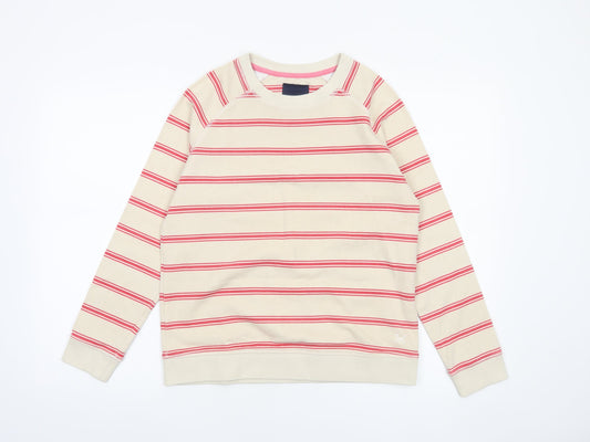 Womens UK Size 10 Crew Clothing Company Beige Pullover Sweatshirt