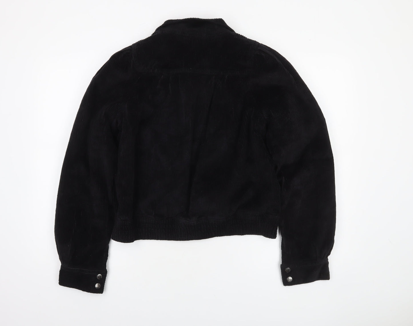 Womens UK Size S Dedicated Black Bomber Jacket