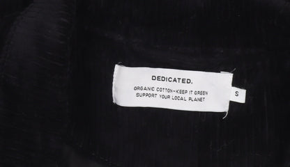Womens UK Size S Dedicated Black Bomber Jacket