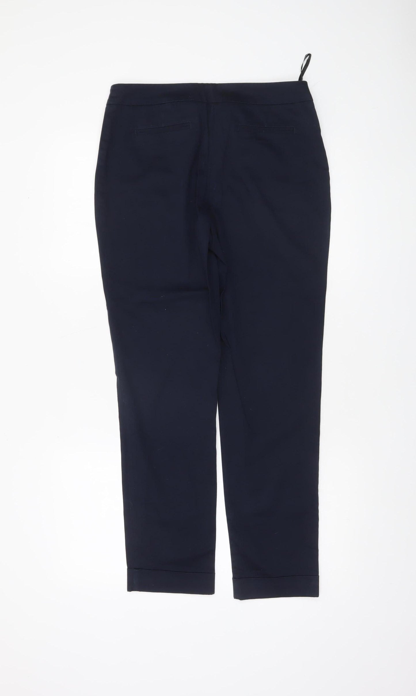 Womens UK Size 10 Dorothy Perkins Slim Fit Cropped Blue Trousers