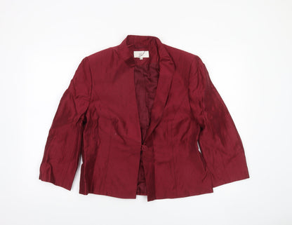 Womens UK Size 14 CC Regular Red Blazer