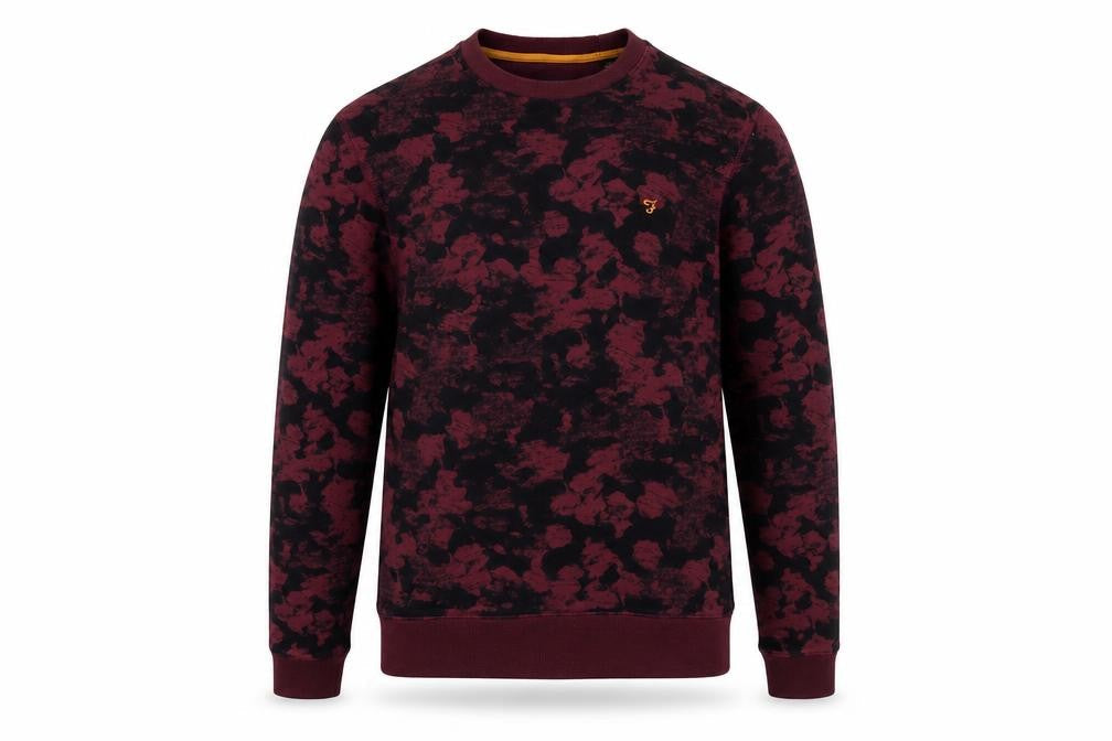 Mens UK Size S Farah Red Pullover Sweatshirt