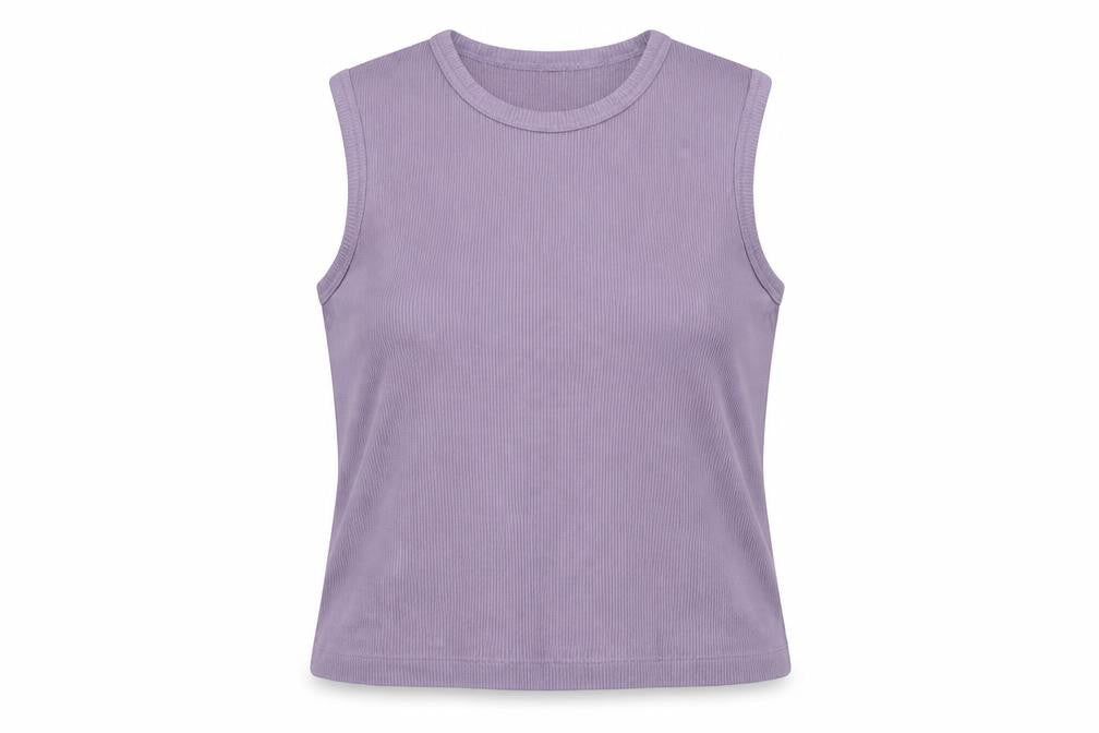 Womens UK Size 14/16 Cotton Traders Purple Basic Tank