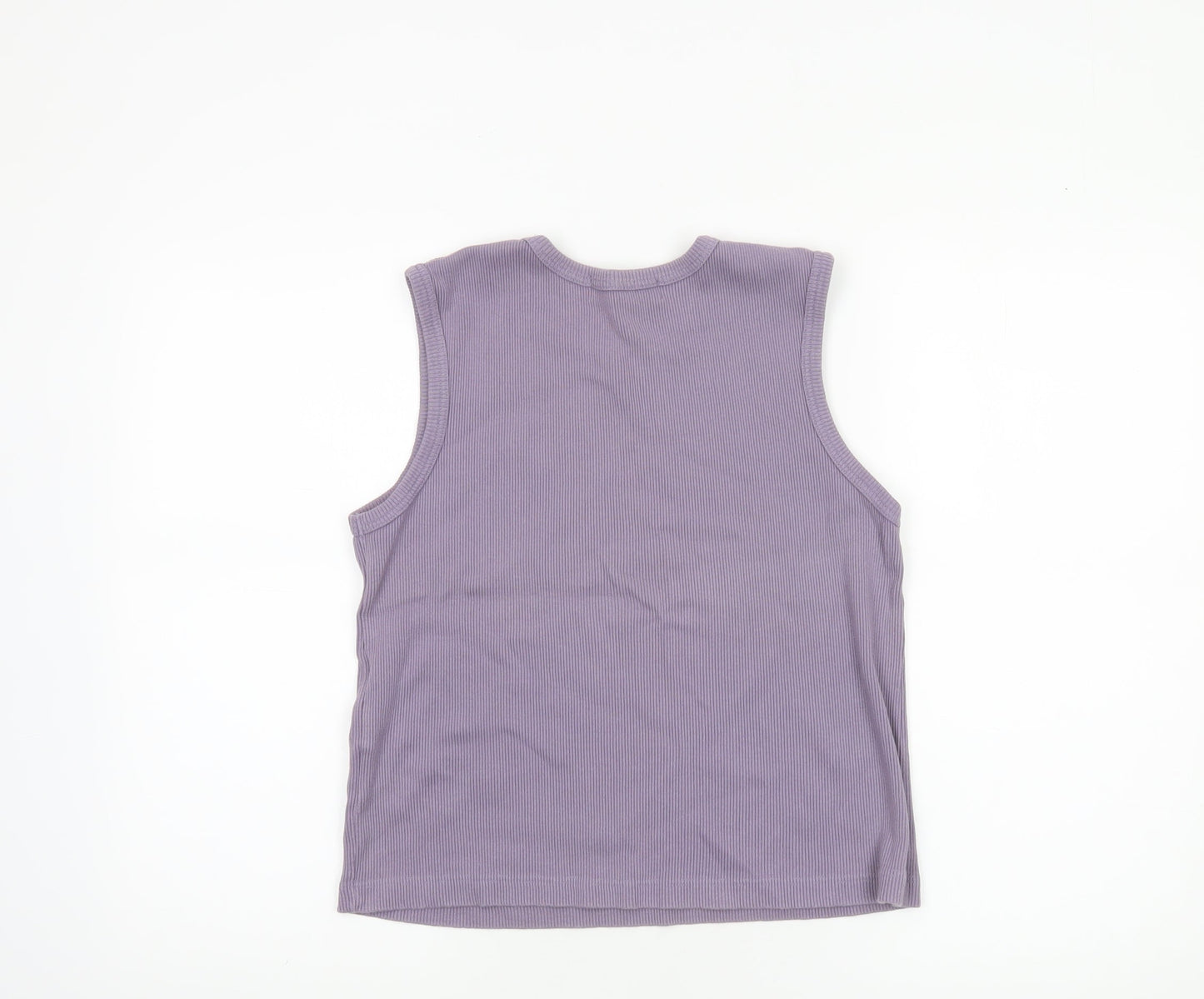 Womens UK Size 14/16 Cotton Traders Purple Basic Tank