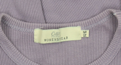 Womens UK Size 14/16 Cotton Traders Purple Basic Tank