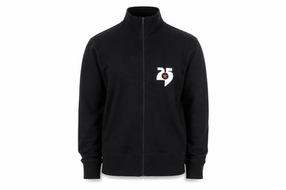 Mens UK Size M Moto Black Full Zip Sweatshirt