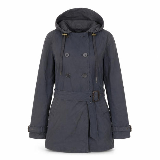 Womens UK Size 8 FatFace Blue Trench Coat