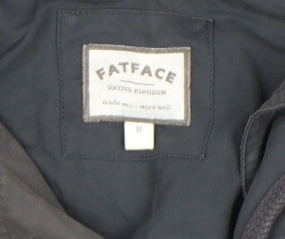 Womens UK Size 8 FatFace Blue Trench Coat