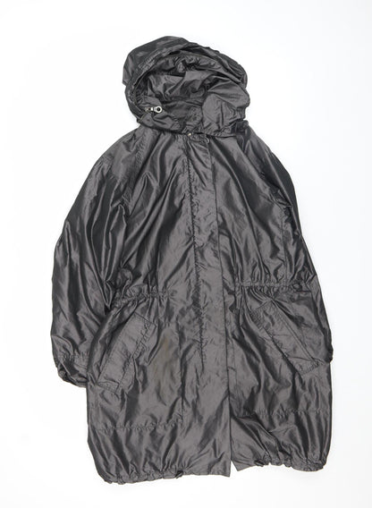 Womens UK Size 12 Jigsaw Black Parka Coat