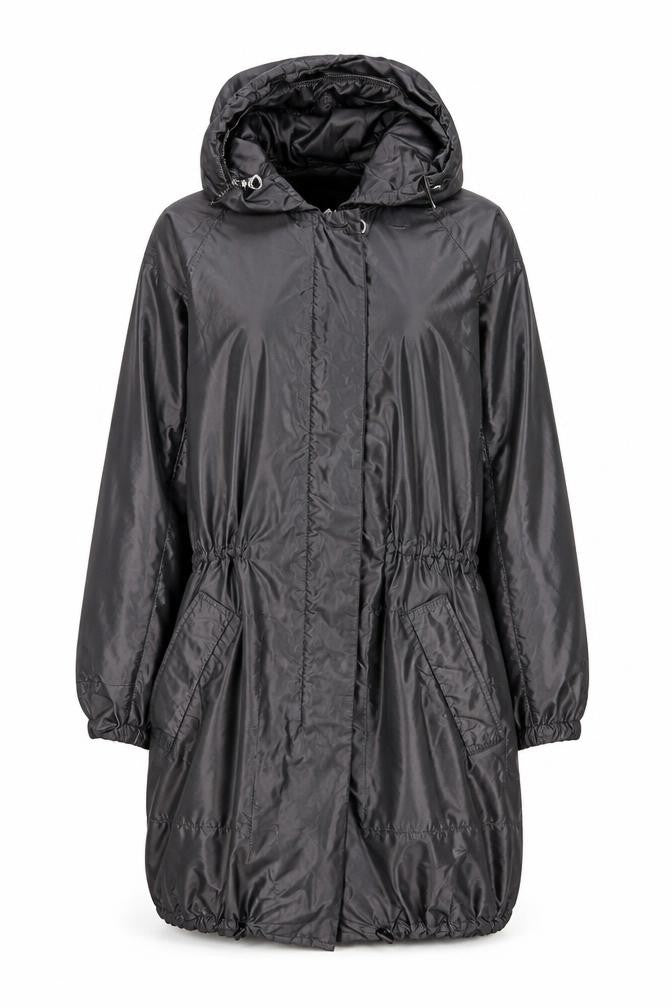 Womens UK Size 12 Jigsaw Black Parka Coat
