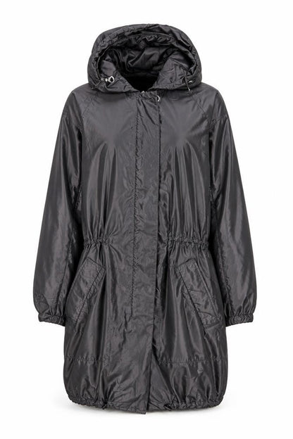 Womens UK Size 12 Jigsaw Black Parka Coat
