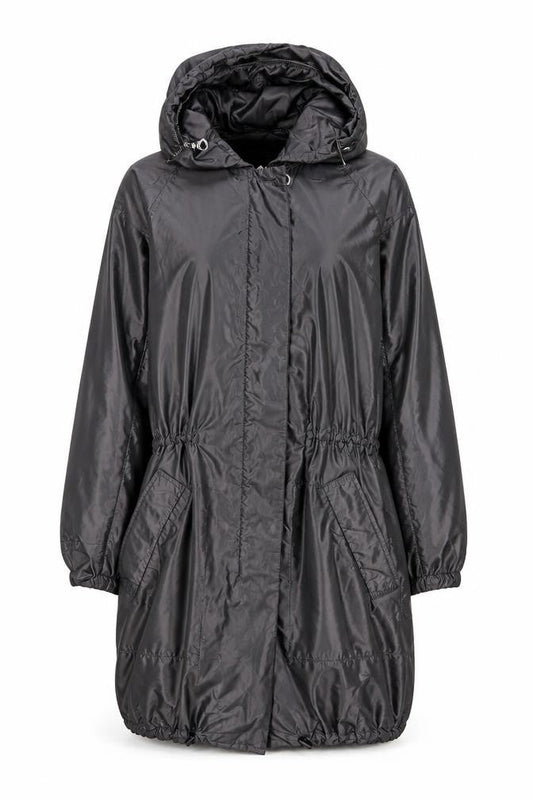 Womens UK Size 12 Jigsaw Black Parka Coat