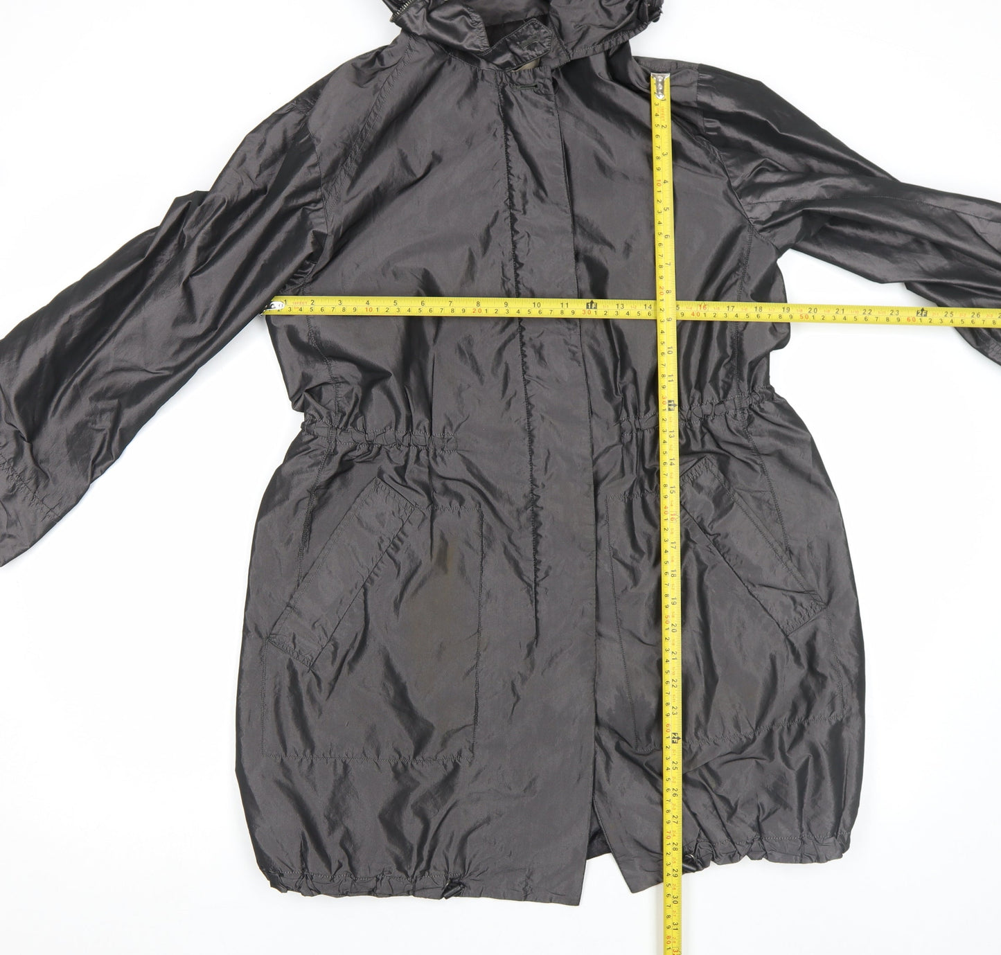 Womens UK Size 12 Jigsaw Black Parka Coat