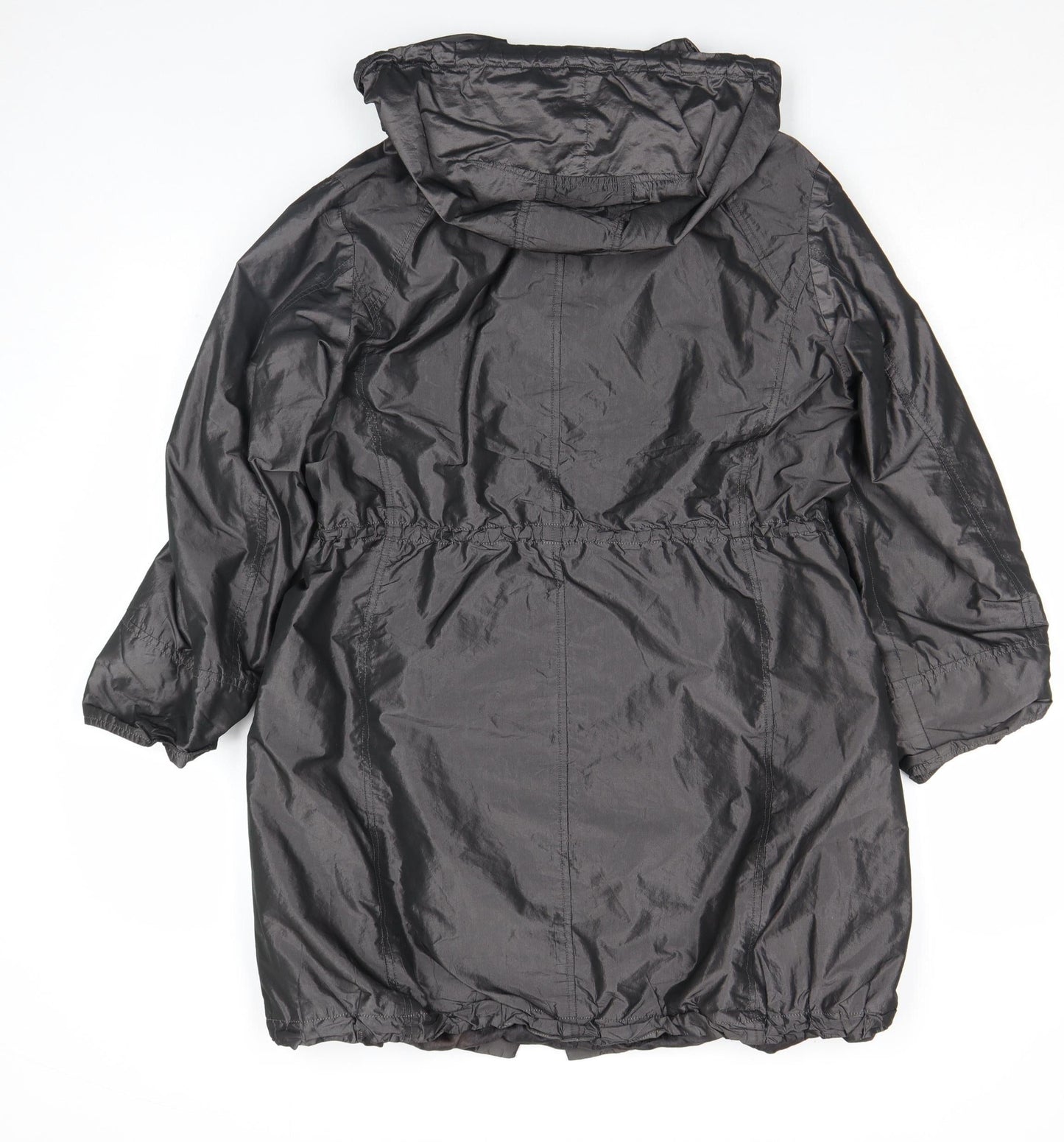 Womens UK Size 12 Jigsaw Black Parka Coat