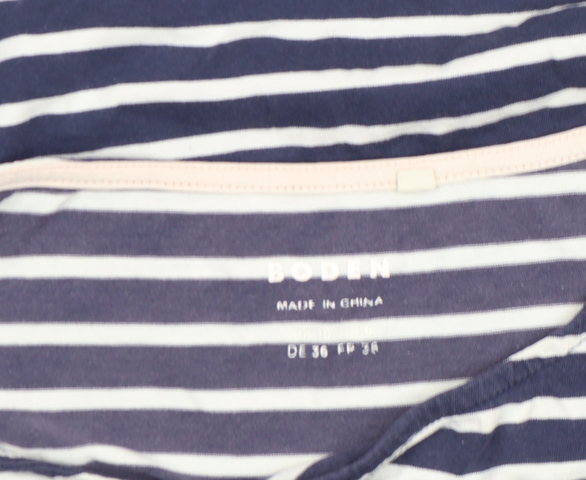 Womens UK Size 10 Boden Blue Basic T-Shirt