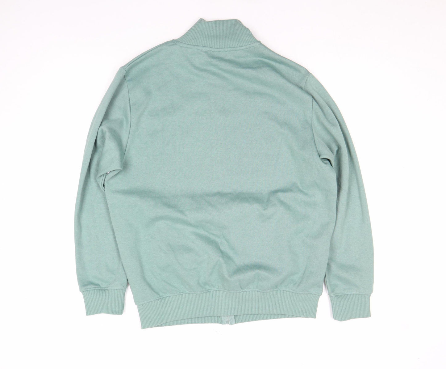 Womens UK Size 10 Amber Green Full Zip Sweatshirt