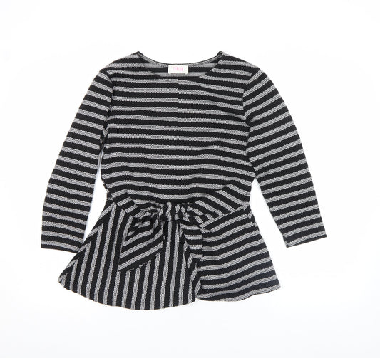 Womens UK Size XS Savida Black Tunic Blouse
