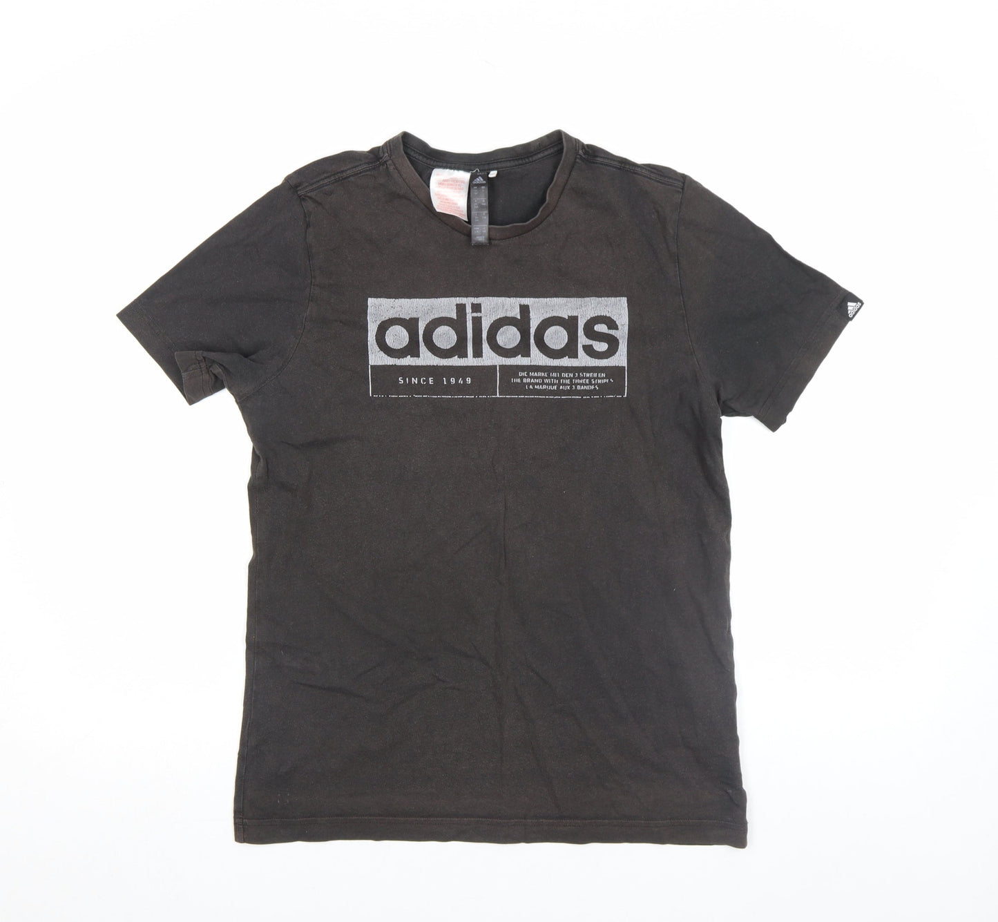 Womens UK Size 14 adidas Black Basic T-Shirt