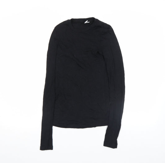 Womens UK Size XS & Other Stories Black Basic T-Shirt