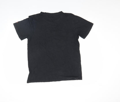 Jordan Boys Black Nike Air Graphic T-Shirt 13-15 Years XL Short Sleeve