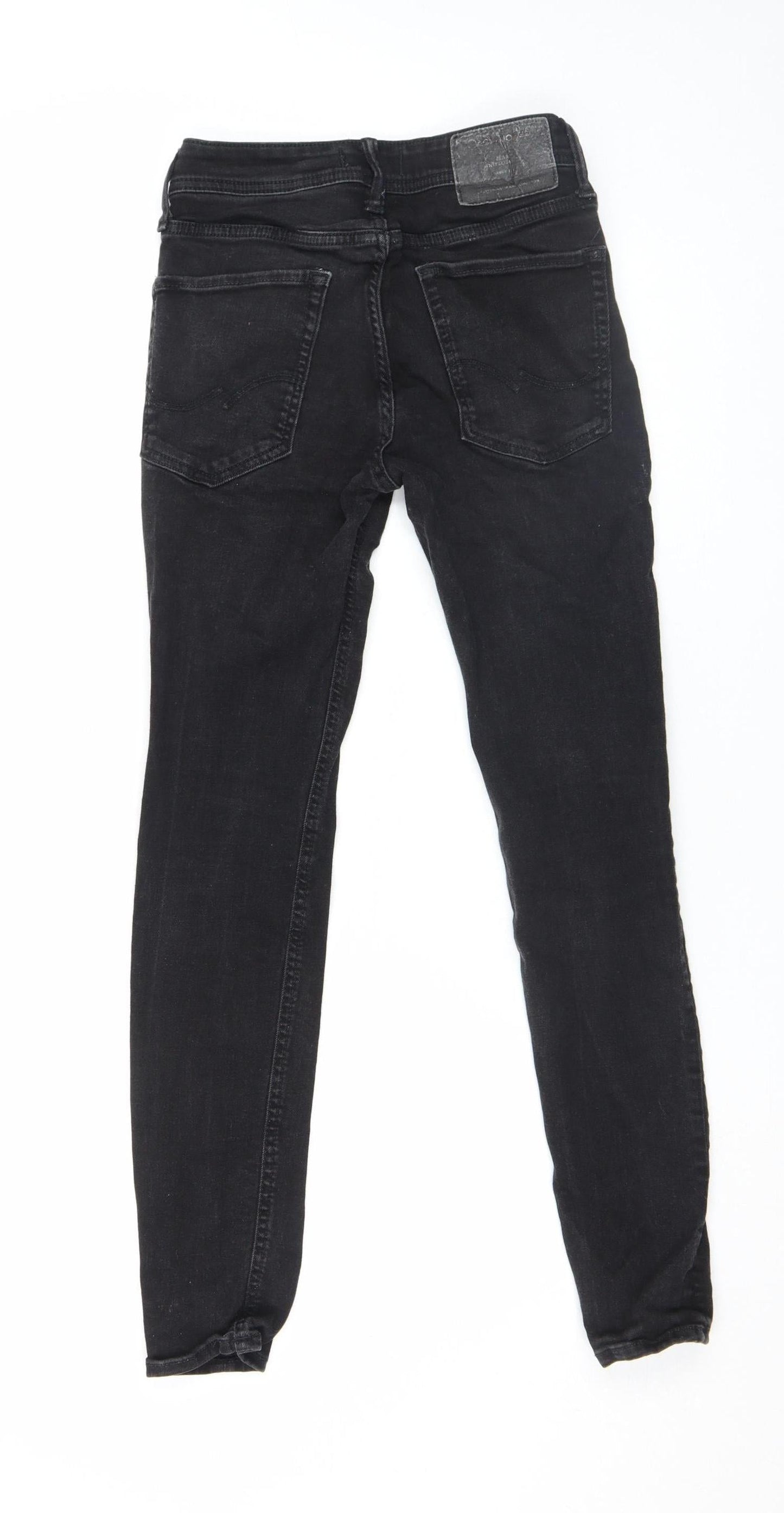 Mens UK Size S JACK & JONES Slim Fit Skinny Black Jeans