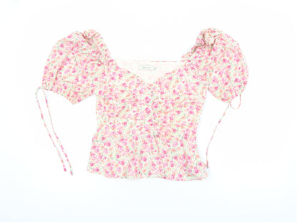 Womens UK Size XS VERA & LUCY Multicoloured Cropped Blouse