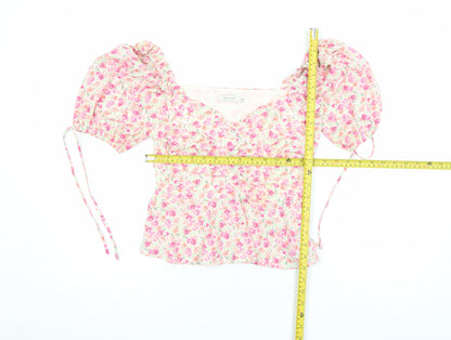 Womens UK Size XS VERA & LUCY Multicoloured Cropped Blouse