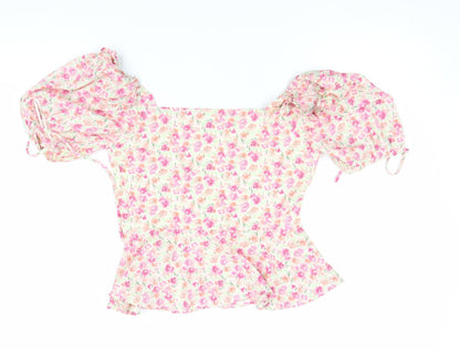 Womens UK Size XS VERA & LUCY Multicoloured Cropped Blouse