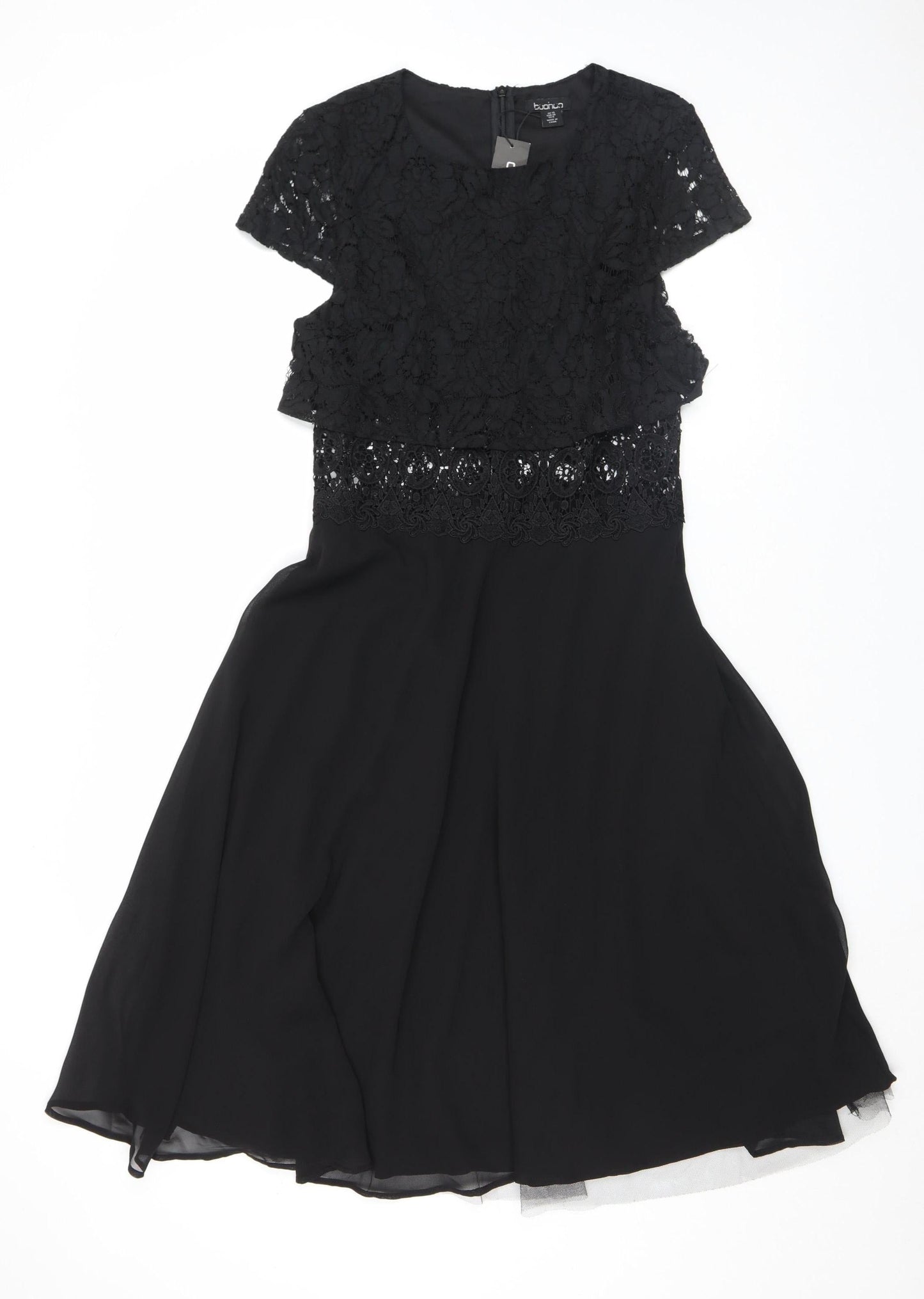 Womens UK Size 10 Boohoo Fit & Flare Dress