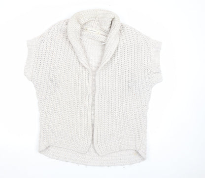 Womens UK Size M Zara Ivory Cardigan Jumper