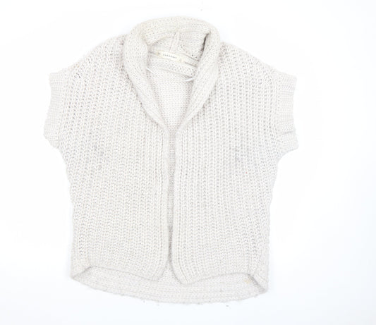 Womens UK Size M Zara Ivory Cardigan Jumper