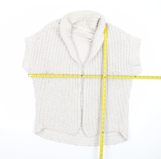 Womens UK Size M Zara Ivory Cardigan Jumper