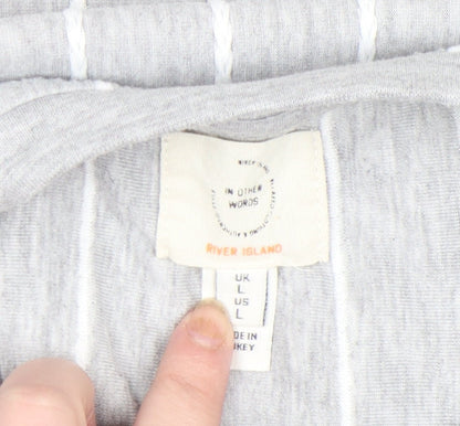 Mens UK Size L River Island Grey  T-Shirt