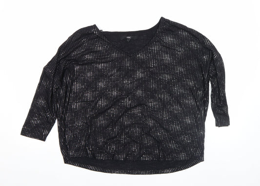 Womens UK Size 6 NEXT Black Basic T-Shirt