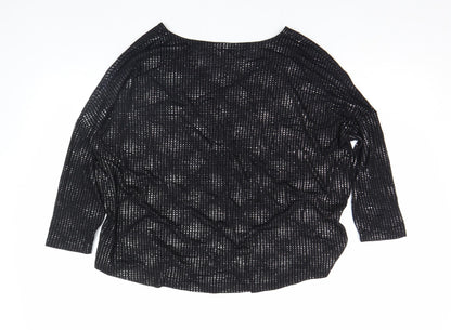 Womens UK Size 6 NEXT Black Basic T-Shirt