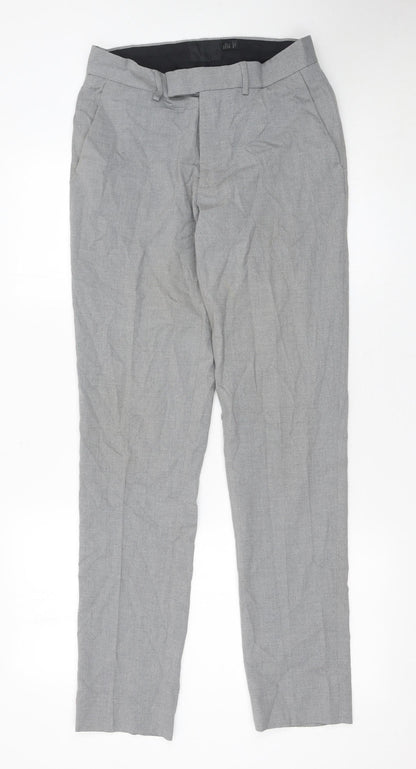 Mens UK Size M ASOS Slim Fit Business Casual Formal Grey Trousers
