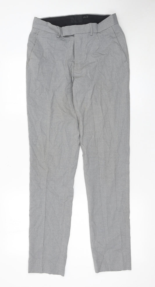 Mens UK Size M ASOS Slim Fit Business Casual Formal Grey Trousers